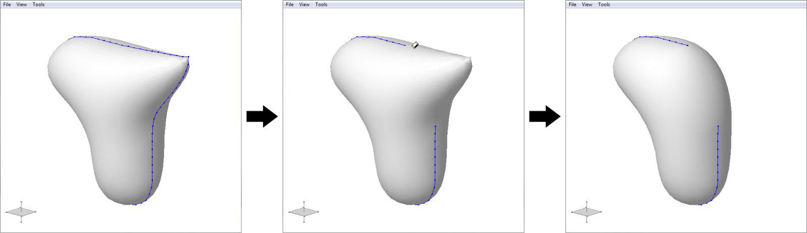 Erasing Control Curves